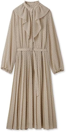 Amazon.co.jp: [ミラオーウェン] ラッフルデザインプリーツ
